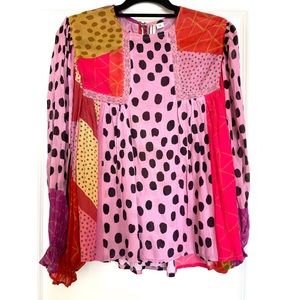 Anthropologie Miranda Peasant Blouse. Perfect condition. Beautiful colors.
